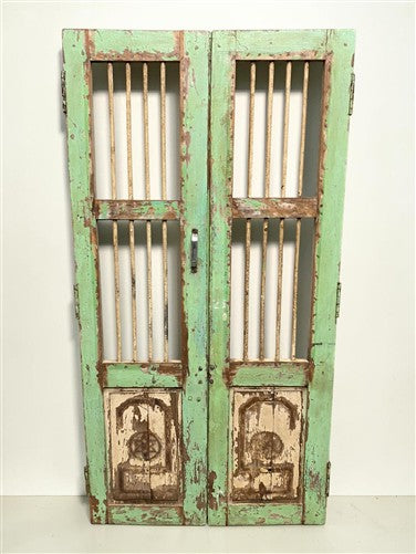 Indian Wooden Garden Gate Vintage Reclaimed Teak Door Architectural Salvage A123
