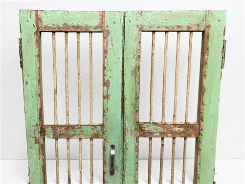 Indian Wooden Garden Gate Vintage Reclaimed Teak Door Architectural Salvage A123