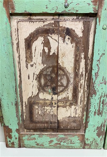 Indian Wooden Garden Gate Vintage Reclaimed Teak Door Architectural Salvage A123