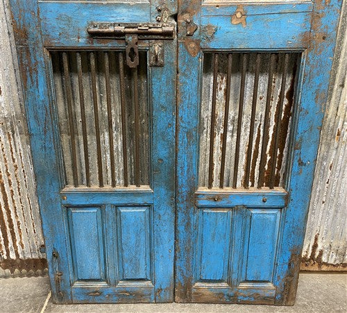 Indian Wooden Garden Gate Vintage Reclaimed Teak Door Architectural Salvage A124