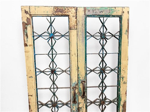 Indian Wooden Garden Gate Vintage Reclaimed Teak Door Architectural Salvage A126