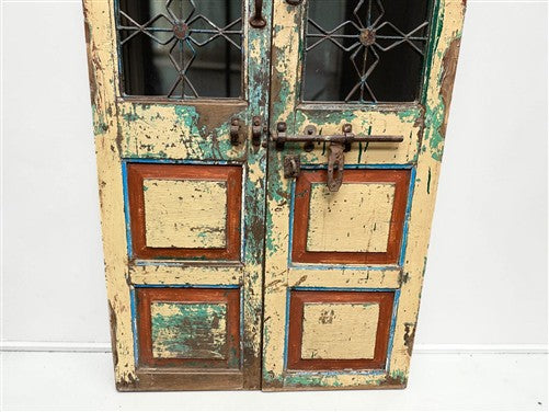 Indian Wooden Garden Gate Vintage Reclaimed Teak Door Architectural Salvage A126