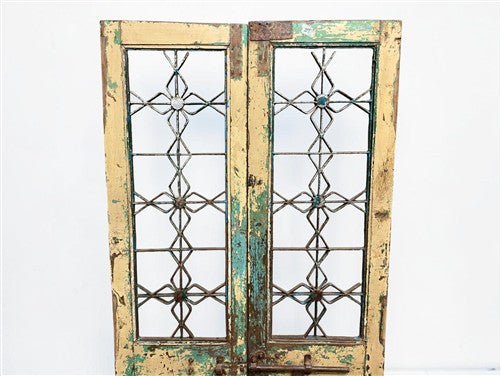 Indian Wooden Garden Gate Vintage Reclaimed Teak Door Architectural Salvage A126