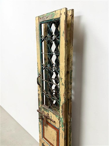 Indian Wooden Garden Gate Vintage Reclaimed Teak Door Architectural Salvage A126