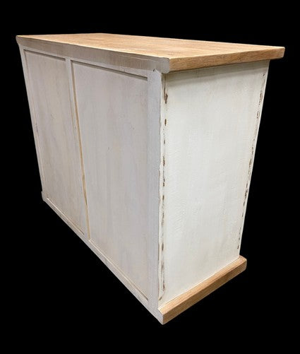16 Drawer Natural-White Apothecary Cabinet Storage Chest Organizer Cabinet, B