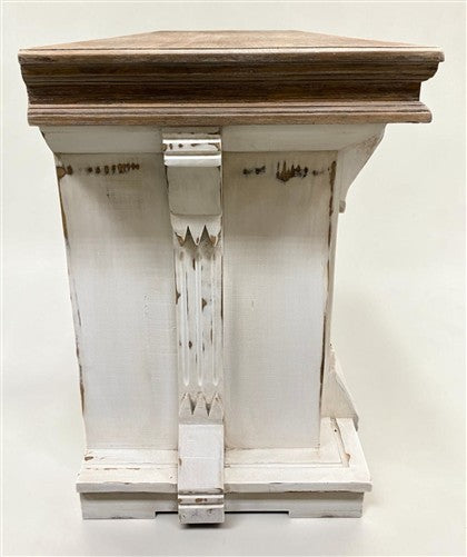 6' Store Counter, Kitchen Island, Natural-White Tavern Front Bar, Countertop, C