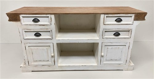 6' Store Counter, Kitchen Island, Natural-White Tavern Front Bar, Countertop, C