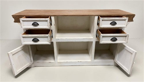 6' Store Counter, Kitchen Island, Natural-White Tavern Front Bar, Countertop, C