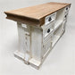 6' Store Counter, Kitchen Island, Natural-White Tavern Front Bar, Countertop, C