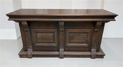 6' Store Countertop, Kitchen Island, Dark Oak Tavern Front Bar, Countertop, D