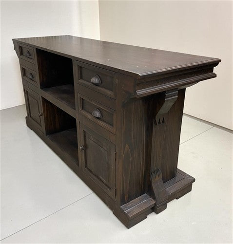6' Store Countertop, Kitchen Island, Dark Oak Tavern Front Bar, Countertop, D