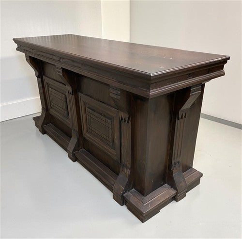 6' Store Countertop, Kitchen Island, Dark Oak Tavern Front Bar, Countertop, D