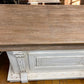 8' White-Natural Store Counter, Kitchen Island, Display Table Tavern Front Bar B