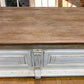 8' White-Natural Store Counter, Kitchen Island, Display Table Tavern Front Bar B