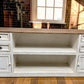 8' White-Natural Store Counter, Kitchen Island, Display Table Tavern Front Bar B