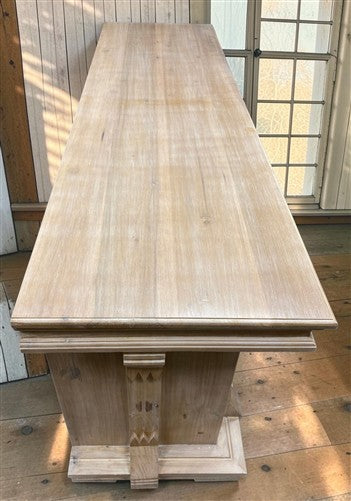 7' Natural Store Counter, Kitchen Island, Display Table, Tavern Front Bar, F