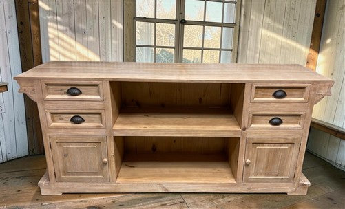 7' Natural Store Counter, Kitchen Island, Display Table, Tavern Front Bar, F