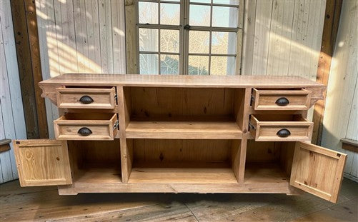7' Natural Store Counter, Kitchen Island, Display Table, Tavern Front Bar, F