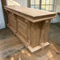 7' Natural Store Counter, Kitchen Island, Display Table, Tavern Front Bar, F