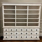 White Store Display Cabinet China Hutch Bookcase Pharmacy Cabinet Apothecary A