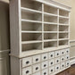 White Store Display Cabinet China Hutch Bookcase Pharmacy Cabinet Apothecary A