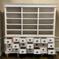 White Store Display Cabinet China Hutch Bookcase Pharmacy Cabinet Apothecary A
