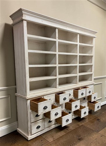 White Store Display Cabinet China Hutch Bookcase Pharmacy Cabinet Apothecary A