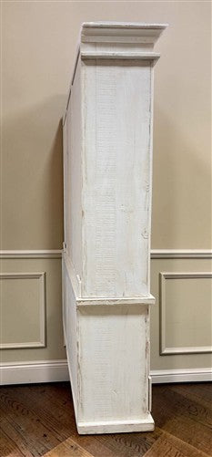 White Store Display Cabinet China Hutch Bookcase Pharmacy Cabinet Apothecary A