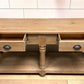 6' Kitchen Island with Drawers, Store Counter, Natural Display Harvest Table, A