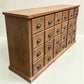 6' Apothecary Cabinet, Natural Store Cabinet, 24 Drawer Store Display Pharmacy B