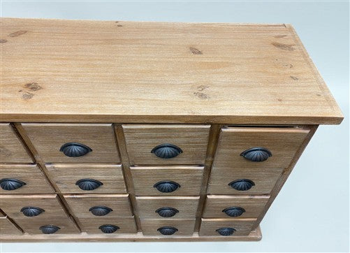 6' Apothecary Cabinet, Natural Store Cabinet, 24 Drawer Store Display Pharmacy B