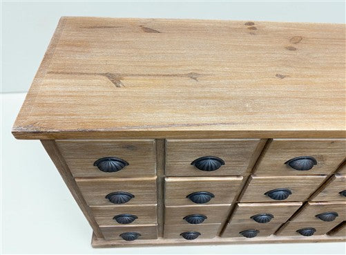 6' Apothecary Cabinet, Natural Store Cabinet, 24 Drawer Store Display Pharmacy B