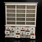 8' White Store Display Cabinet Hutch Bookcase Pharmacy Cabinet Apothecary B