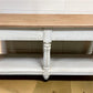 6' Kitchen Island with Drawers, Store Counter, Natural & White Harvest Table, A