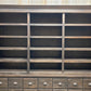 8' Dark Oak Display Cabinet China Hutch Bookcase Pharmacy Cabinet Apothecary B