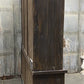 8' Dark Oak Display Cabinet China Hutch Bookcase Pharmacy Cabinet Apothecary B