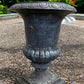 30" Tall Cast Iron Urn, Flower Pot Planter, Garden Patio Yard Art, Vase, K1