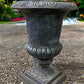 30" Tall Cast Iron Urn, Flower Pot Planter, Garden Patio Yard Art, Vase, K1