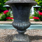 30" Tall Cast Iron Urn, Flower Pot Planter, Garden Patio Yard Art, Vase, K1