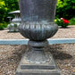 30" Tall Cast Iron Urn, Flower Pot Planter, Garden Patio Yard Art, Vase, K1