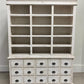 6' White Display Cabinet Hutch Bookcase Pharmacy Cabinet Apothecary A