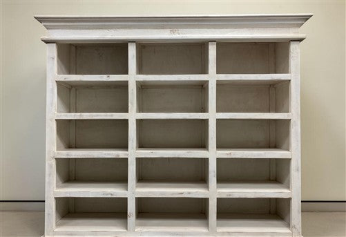 6' White Display Cabinet Hutch Bookcase Pharmacy Cabinet Apothecary A