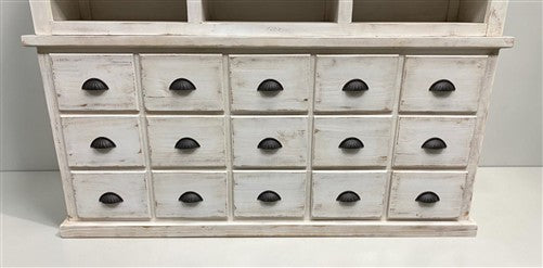 6' White Display Cabinet Hutch Bookcase Pharmacy Cabinet Apothecary A