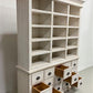 6' White Display Cabinet Hutch Bookcase Pharmacy Cabinet Apothecary A