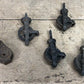 Mini Pulleys Lot 5, Industrial Age, Steampunk Factory Flywheels, Machine Decor A