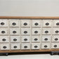 24 Drawer White & Natural Apothecary Cabinet Store Display Pharmacy Cupboard A