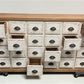 24 Drawer White & Natural Apothecary Cabinet Store Display Pharmacy Cupboard A