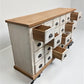 24 Drawer White & Natural Apothecary Cabinet Store Display Pharmacy Cupboard A
