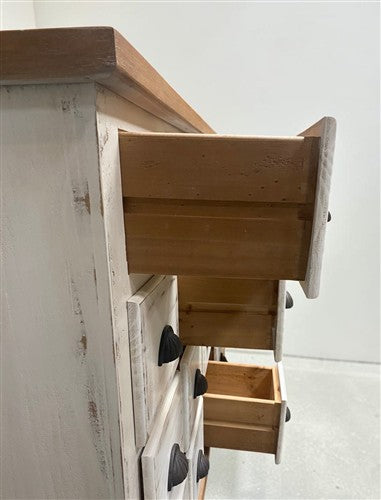 24 Drawer White & Natural Apothecary Cabinet Store Display Pharmacy Cupboard A