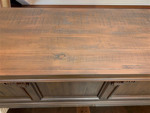 8' Brown Store Counter, Retail Display, Checkout Cabinet, Kitchen Island B
